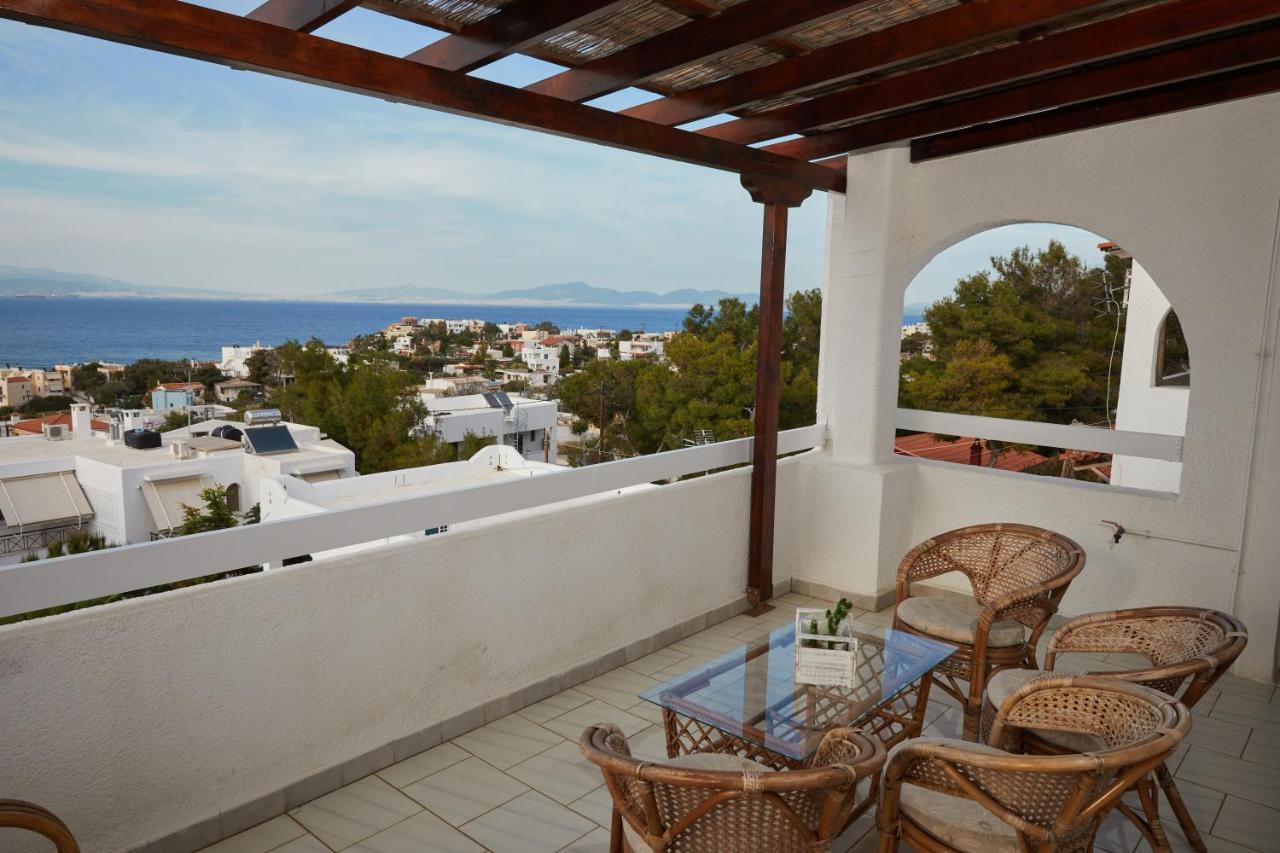 180° View To Sea Villa Vathí Exterior foto